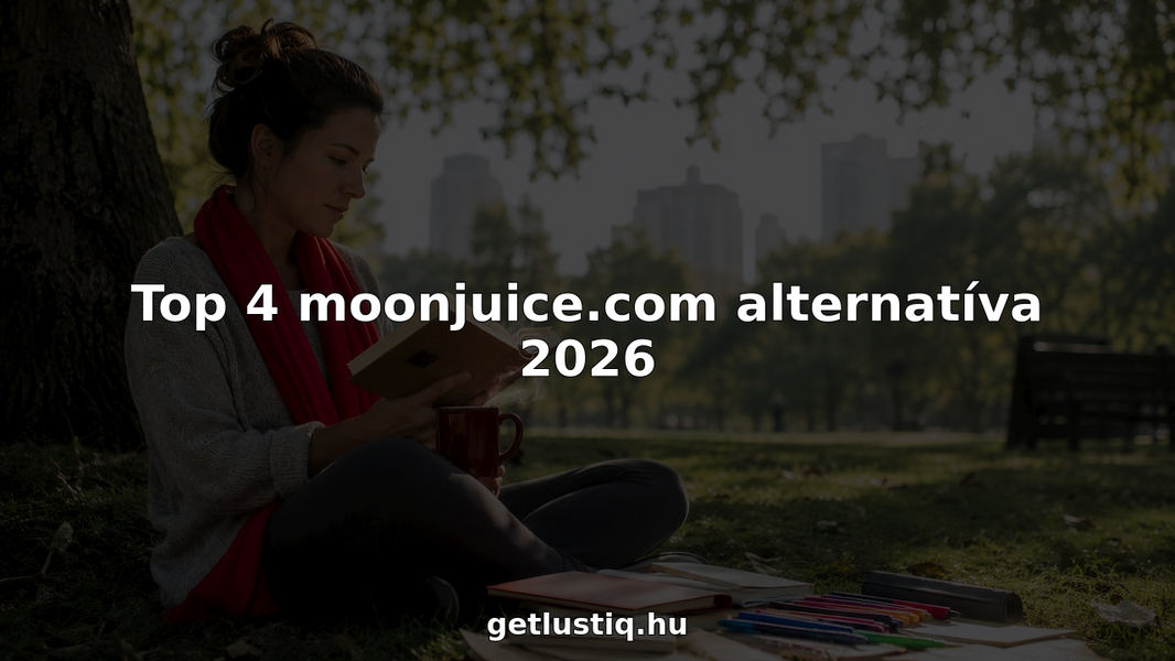 Egy nő otthon, a konyhaasztalnál ülve böngészi a különféle wellness termékeket, és gondolkodik, melyik lenne a legjobb számára.